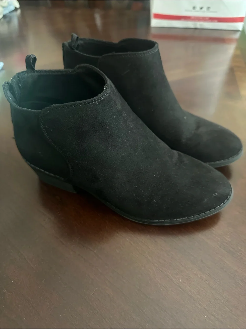 Old Navy Black Suede-Look Chelsea Ankle Boots for Kids